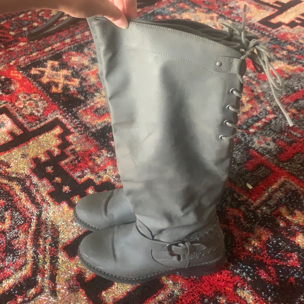 Grey Boots size 7.5